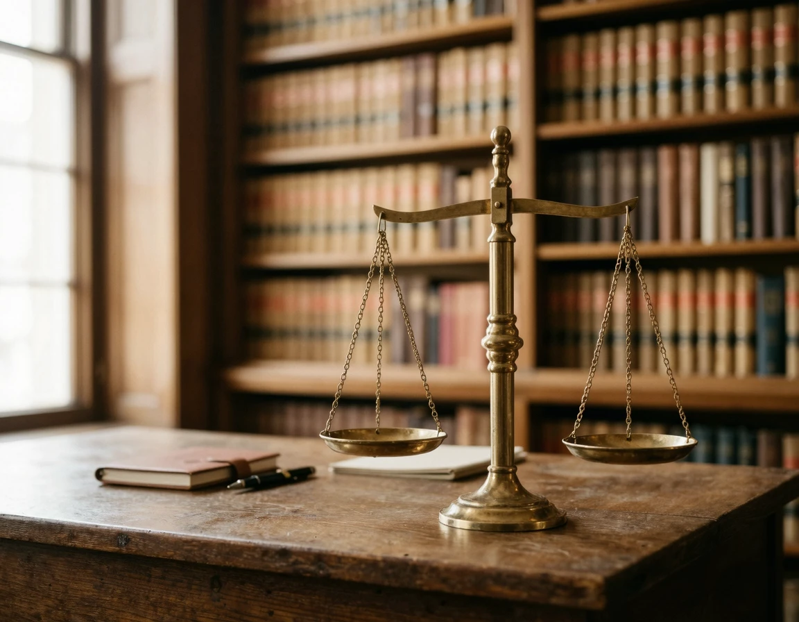 법적 절차를 상징하는 저울