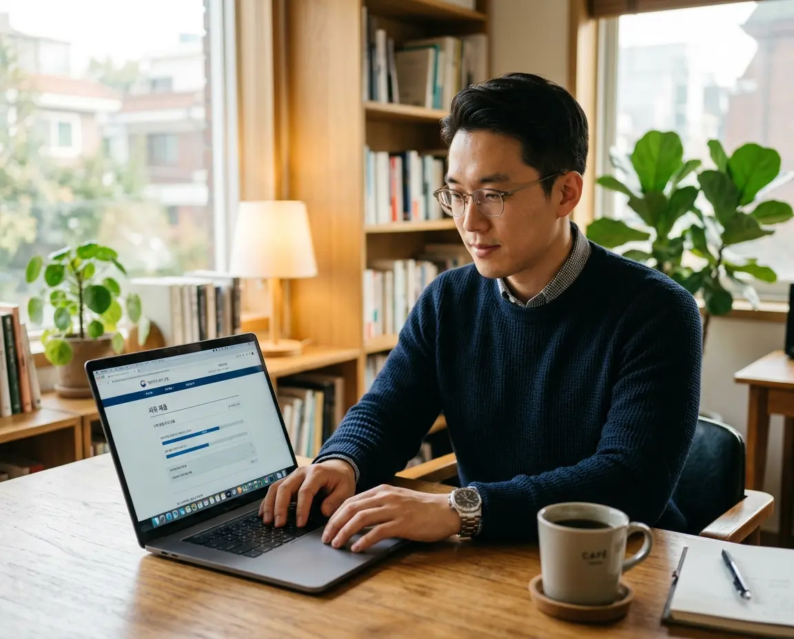 전자소송 사이트를 통해 채무자 급여 압류 신청을 진행하는 모습